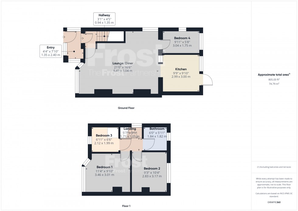 Floorplan for Feltham, , TW13