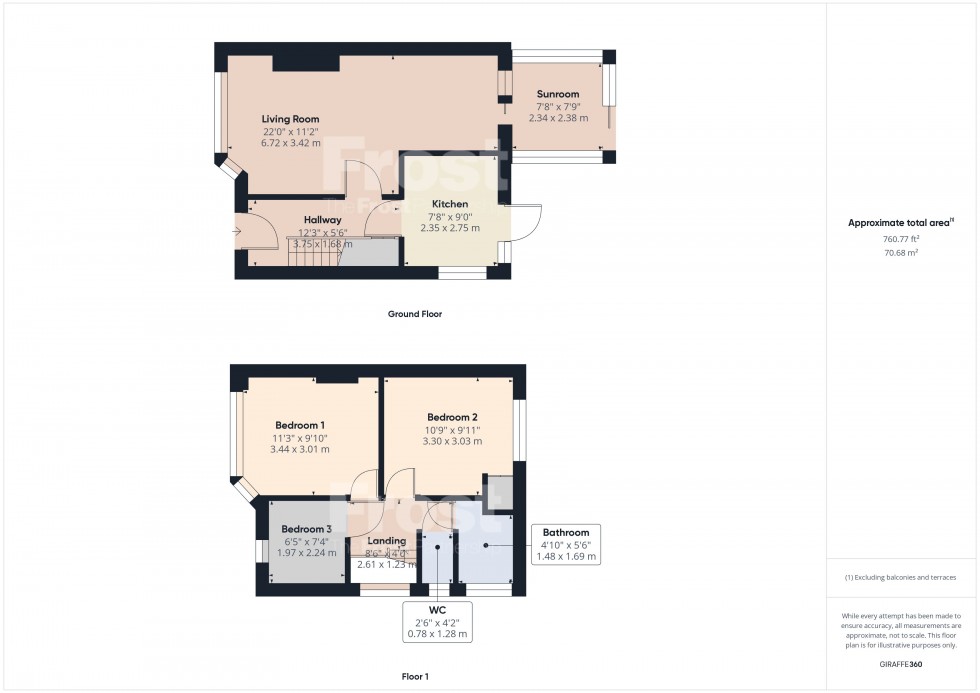 Floorplan for Feltham, Hounslow, TW14