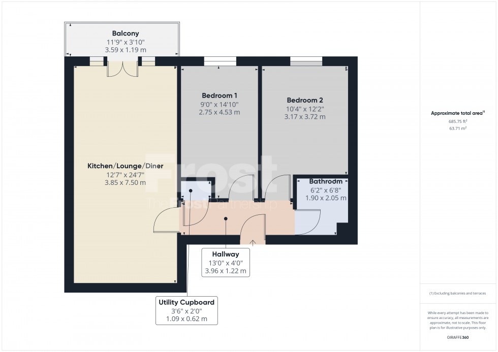 Floorplan for Feltham, , TW13