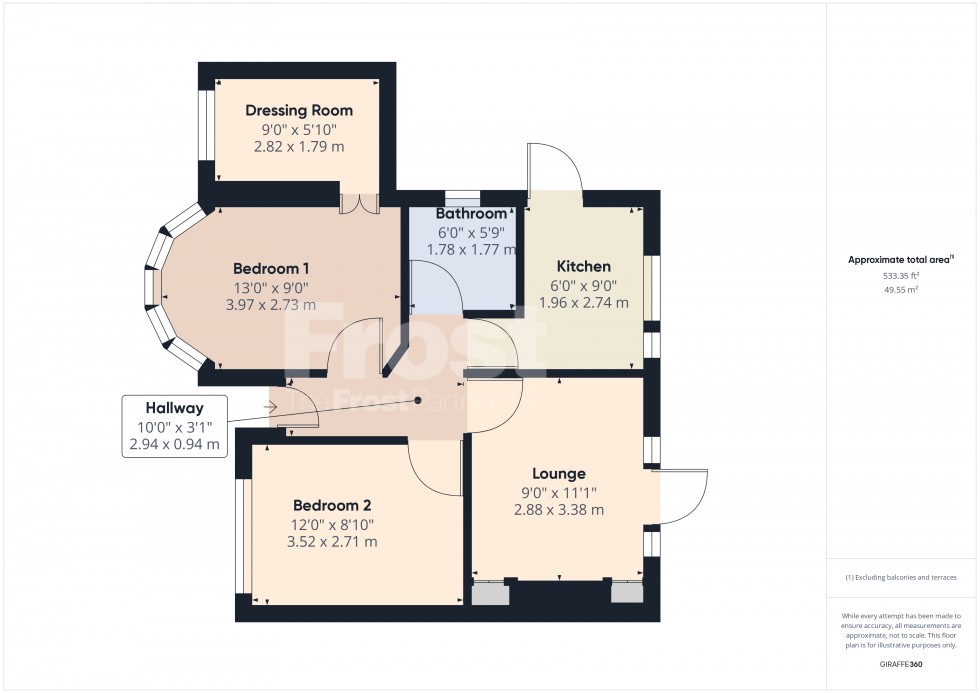 Floorplan for Feltham, , TW13