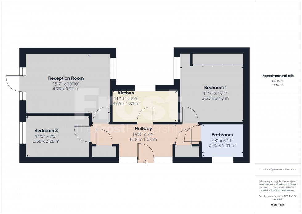 Floorplan for Feltham, Middlesex, TW14