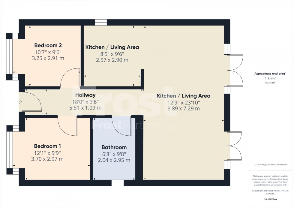 Floorplan for Feltham, , TW13