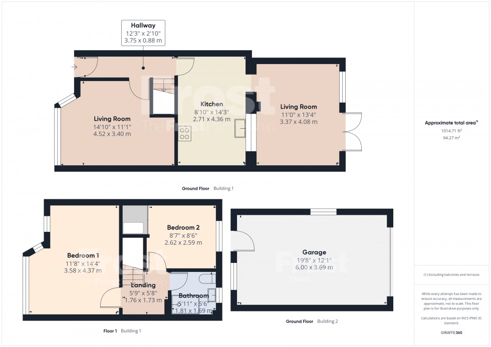 Floorplan for Feltham, Middlesex, TW13