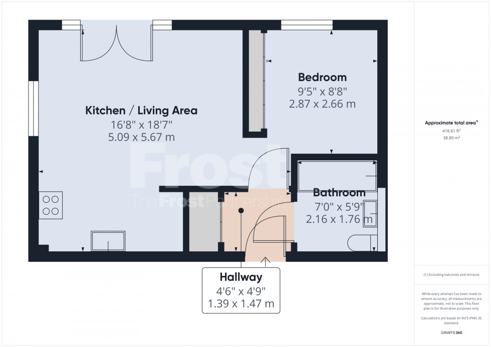 Floorplan for Feltham, Middlesex, TW13