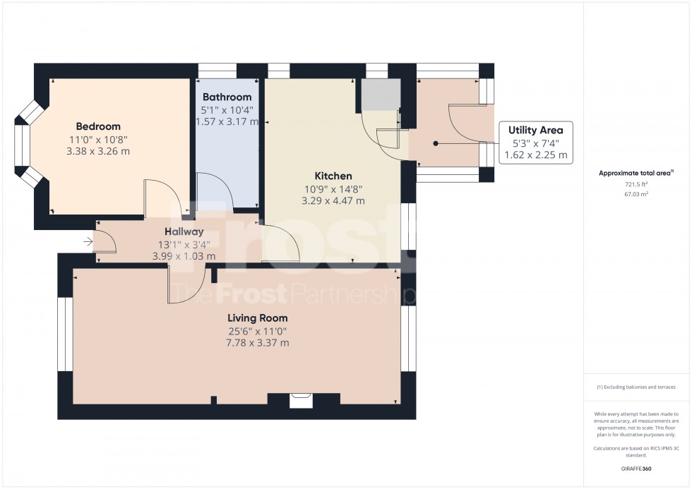 Floorplan for Feltham, , TW13