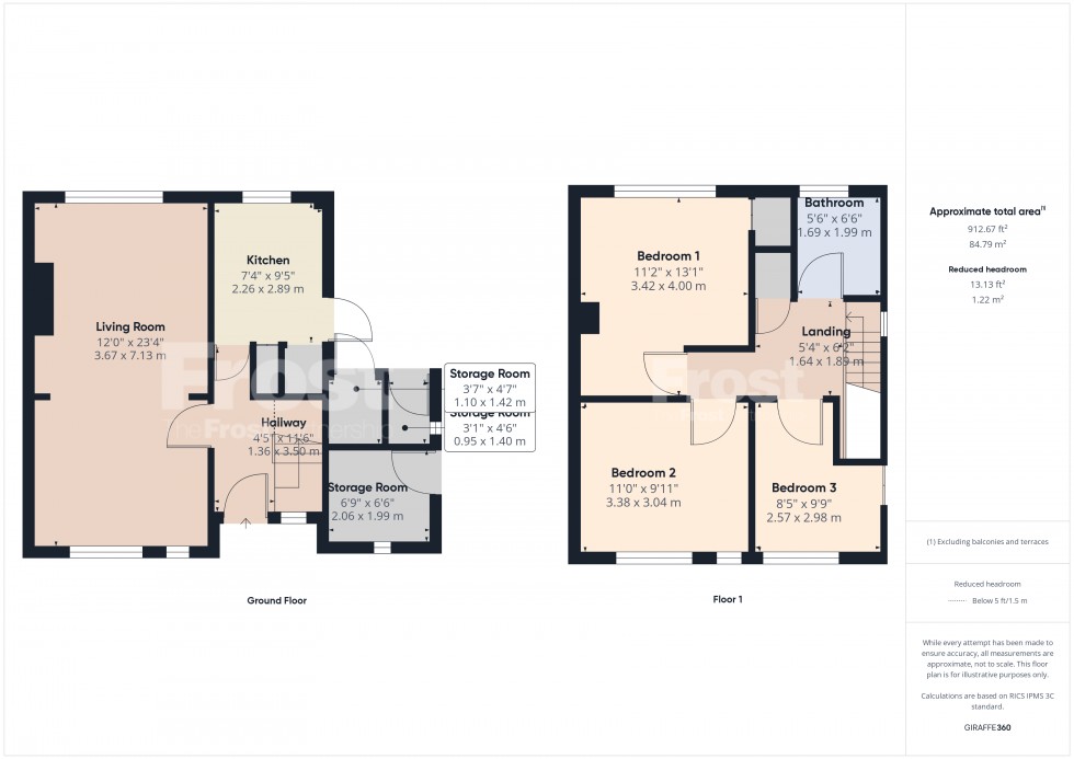 Floorplan for Feltham, , TW13