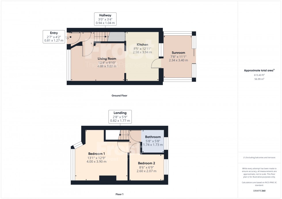 Floorplan for Feltham, , TW13