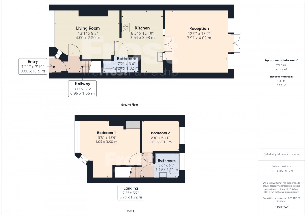 Floorplan for Feltham, Middlesex, TW13