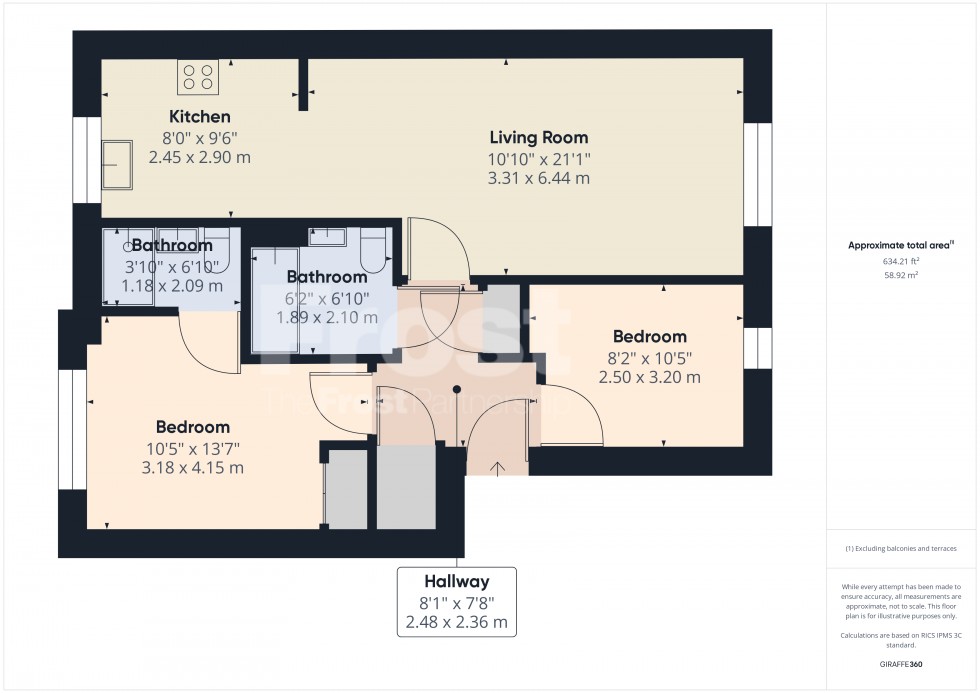 Floorplan for Feltham, Middlesex, TW13