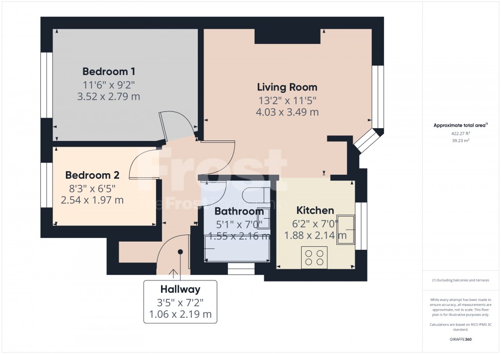 Floorplan for Feltham, Middlesex, TW14