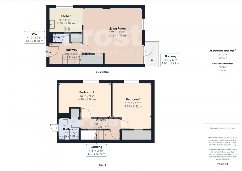 Floorplan for Feltham, , TW13