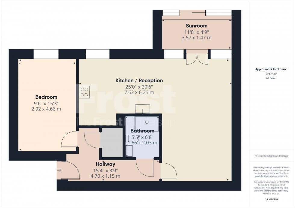 Floorplan for Hampton, Middlesex, TW12