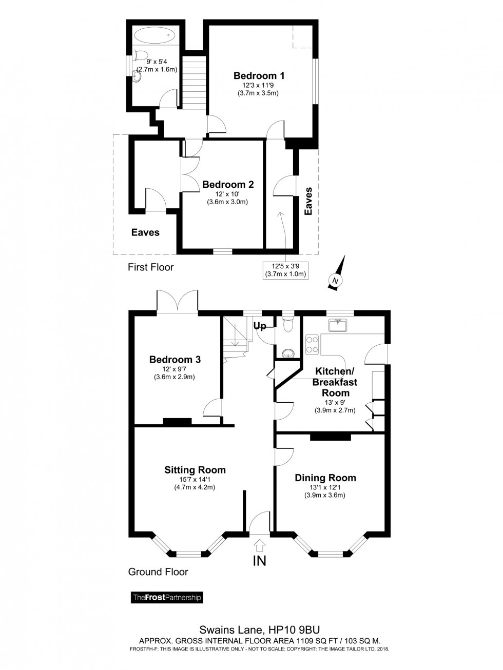 Floorplan for Swains Lane, Flackwell Heath, HP10