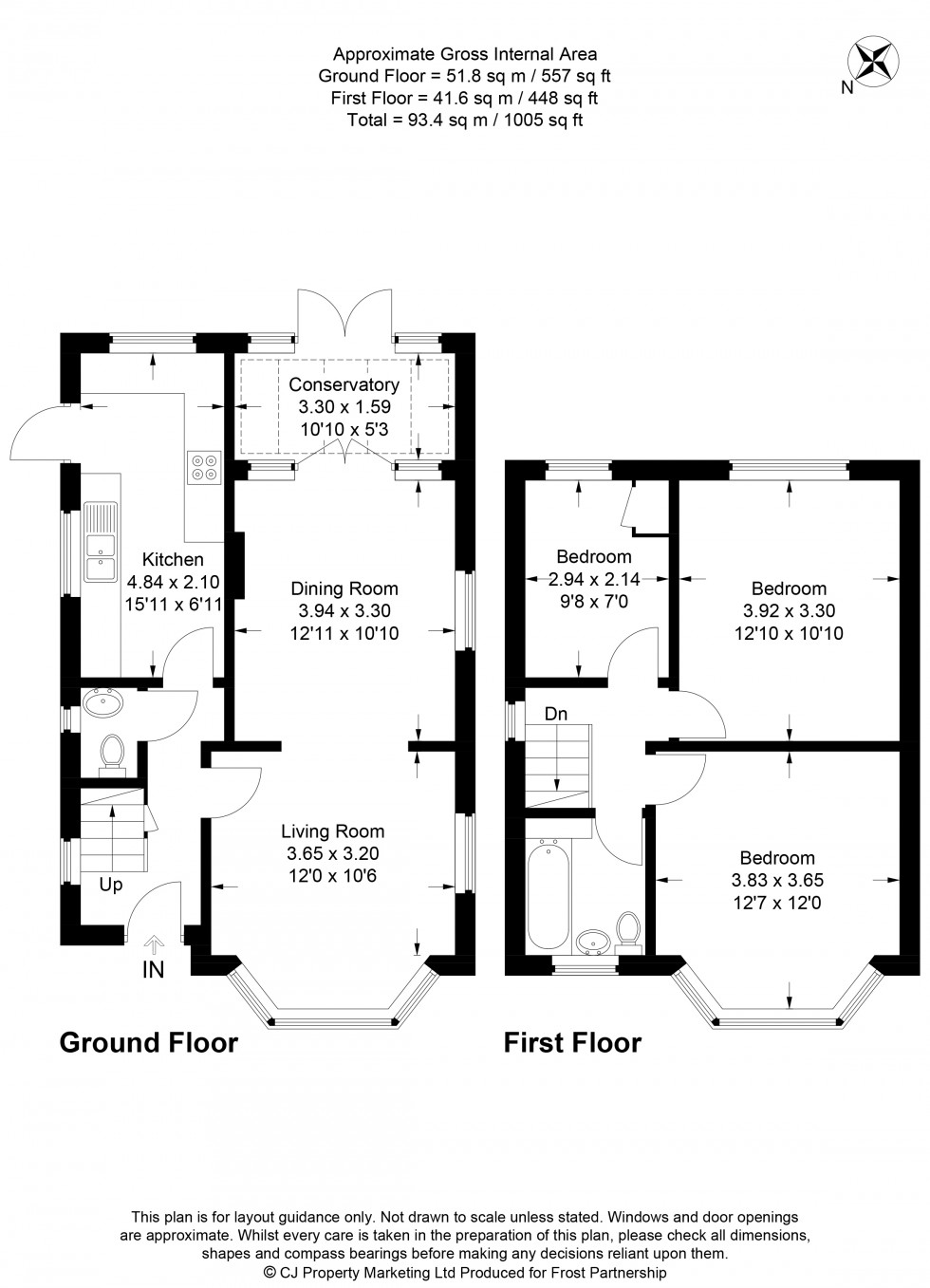 Floorplan for Loudwater, High Wycombe, HP10