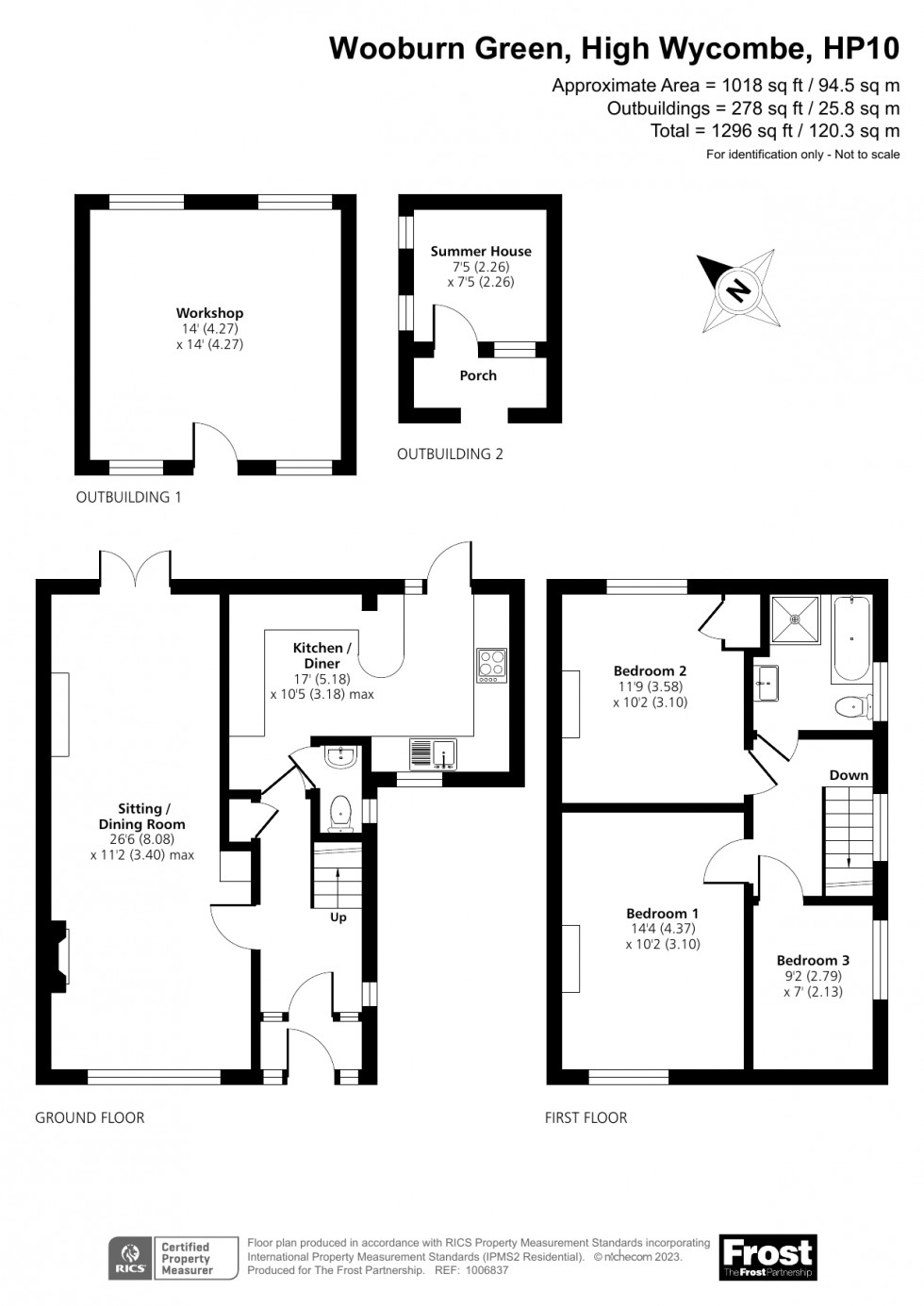 Floorplan for Wooburn Green, High Wycombe, HP10