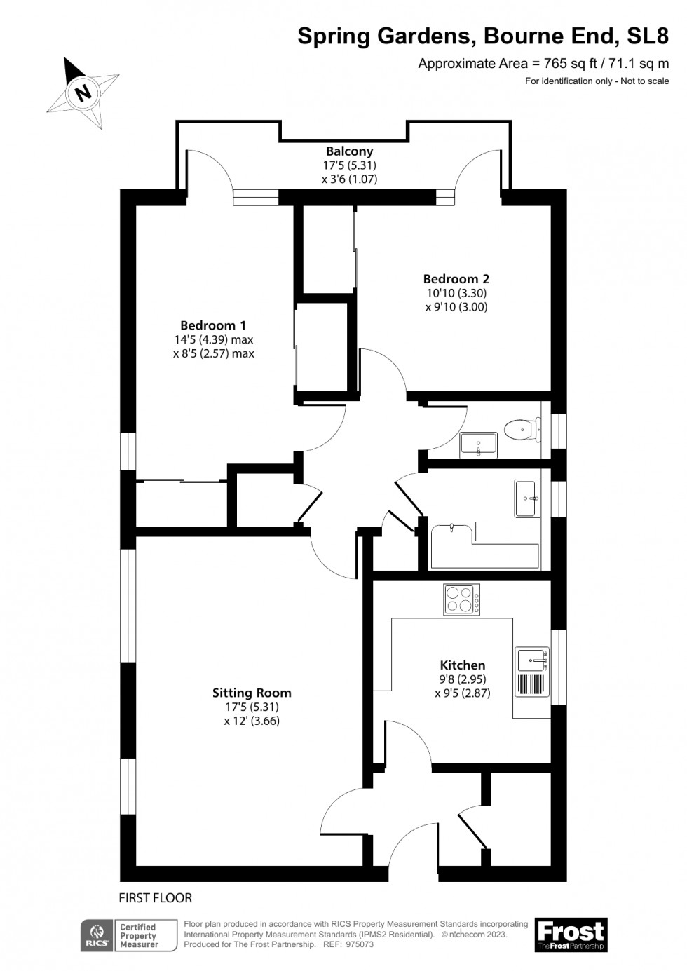 Floorplan for Bourne End, Wooburn Green, SL8