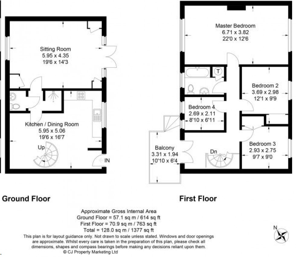 Floorplan for High Wycombe, Wooburn Green, HP10