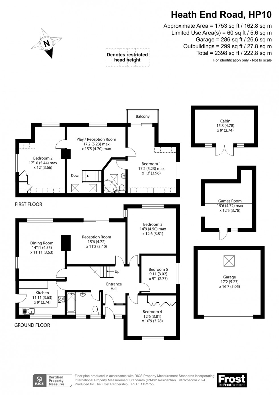 Floorplan for Flackwell Heath, Flackwell Heath, HP10