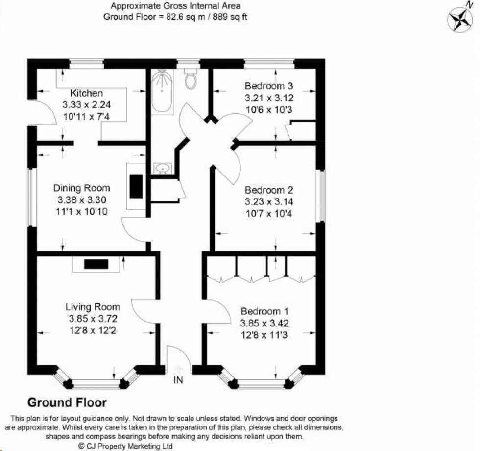 Floorplan for Wooburn Green, High Wycombe, HP10