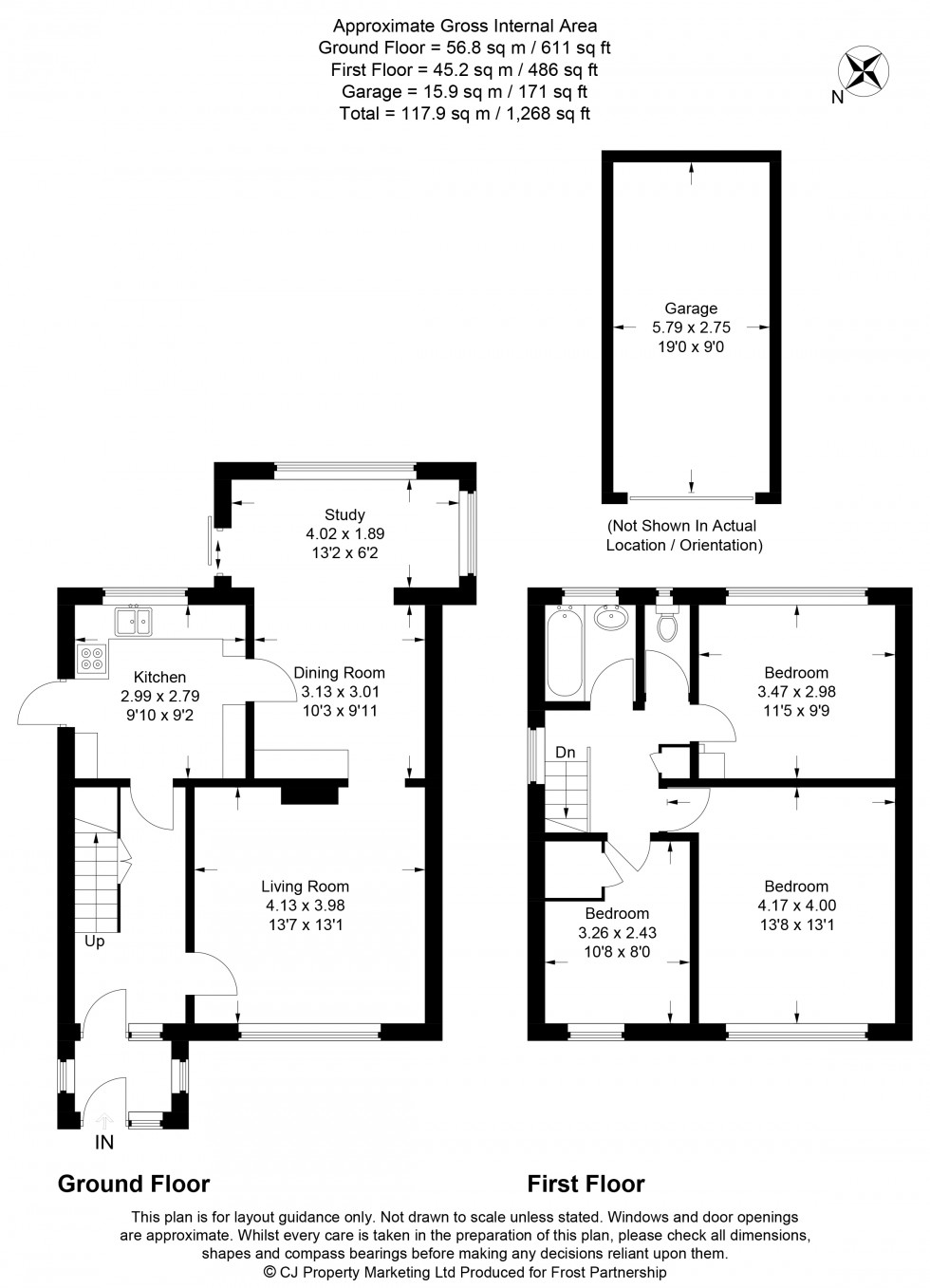 Floorplan for High Wycombe, Buckinghamshire, HP11