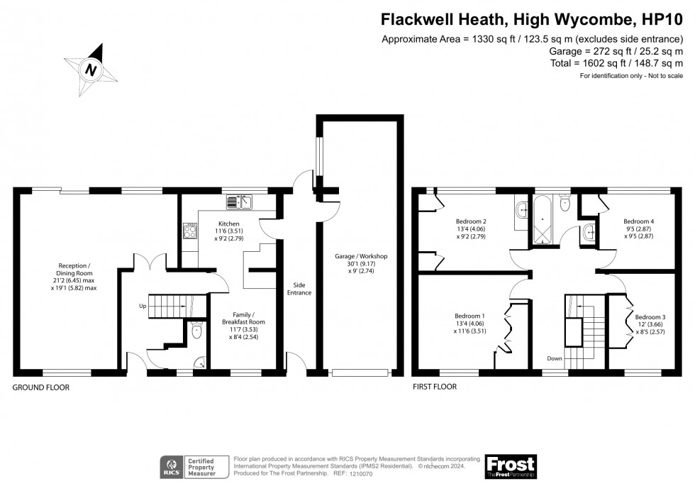 Floorplan for Flackwell Heath, High Wycombe, HP10