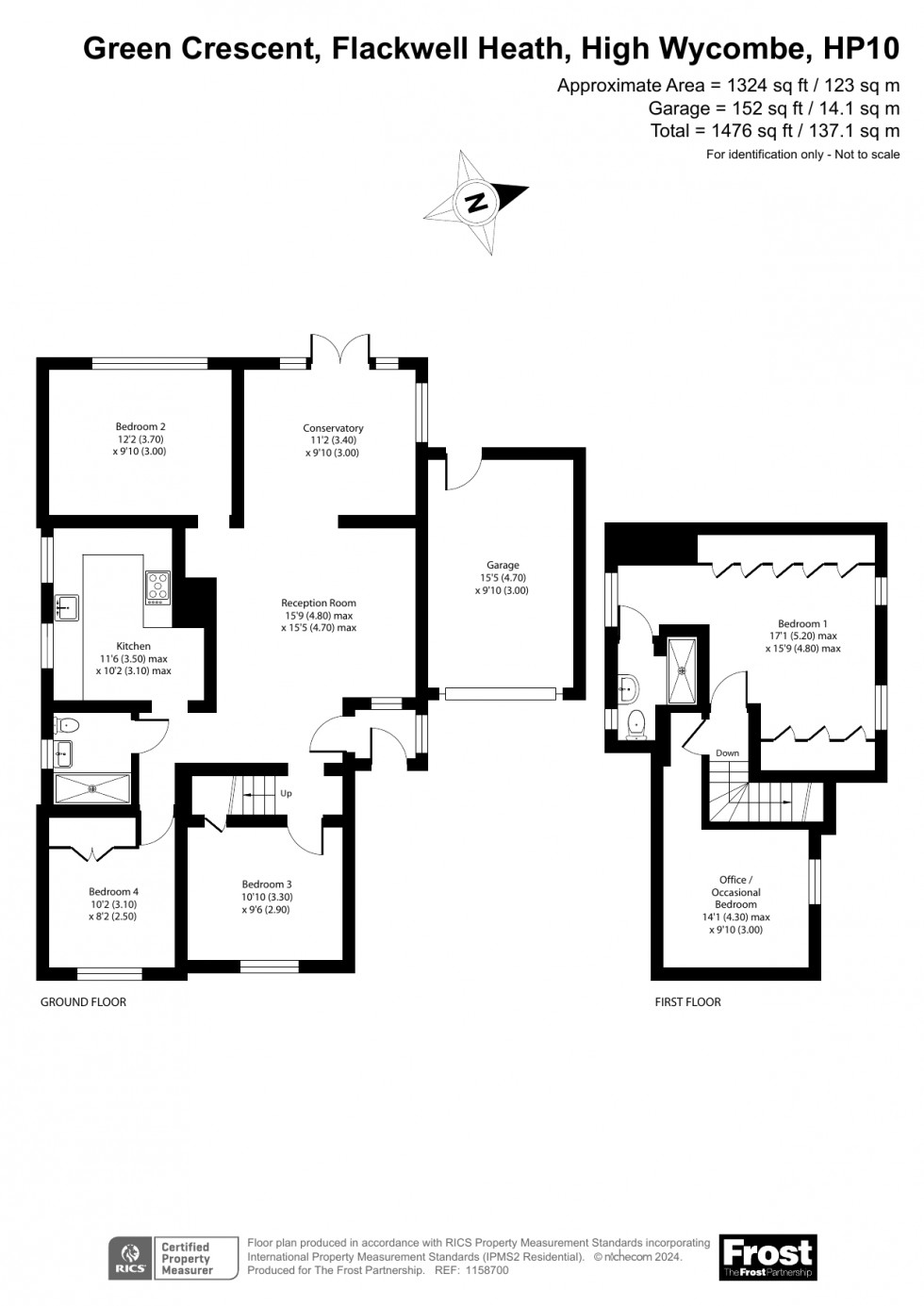 Floorplan for Flackwell Heath, High Wycombe, HP10