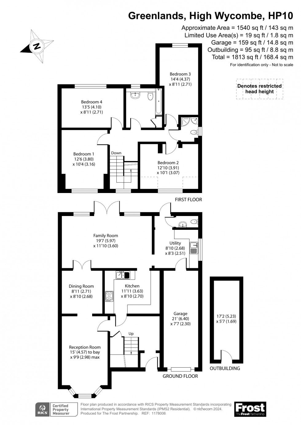 Floorplan for Flackwell Heath, High Wycombe, HP10