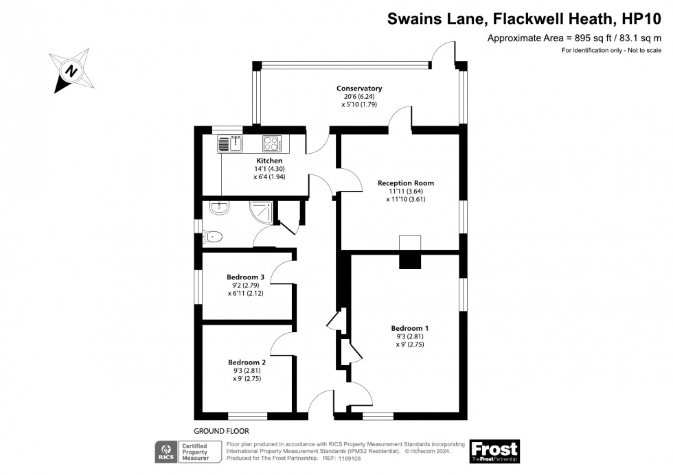 Floorplan for Flackwell Heath, High Wycombe, HP10