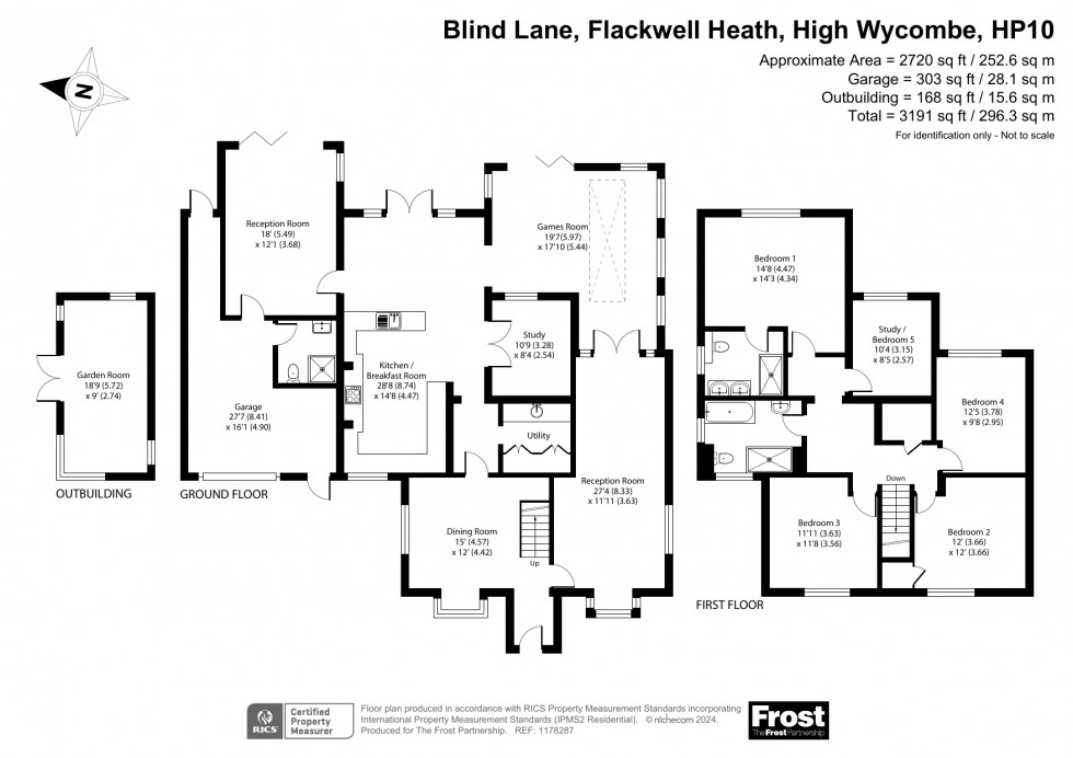 Floorplan for Flackwell Heath, High Wycombe, HP10