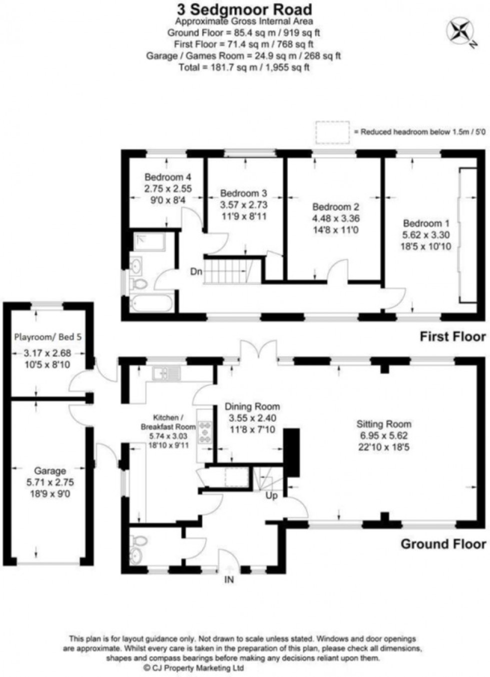 Floorplan for Flackwell Heath, High Wycombe, HP10