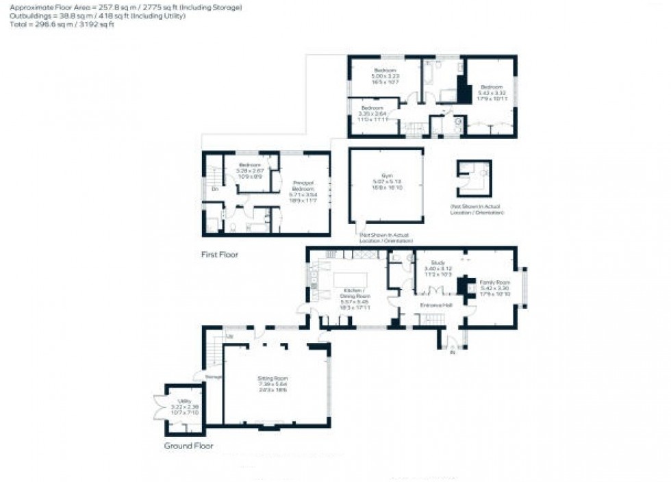 Floorplan for Farnham Royal, Slough, SL2