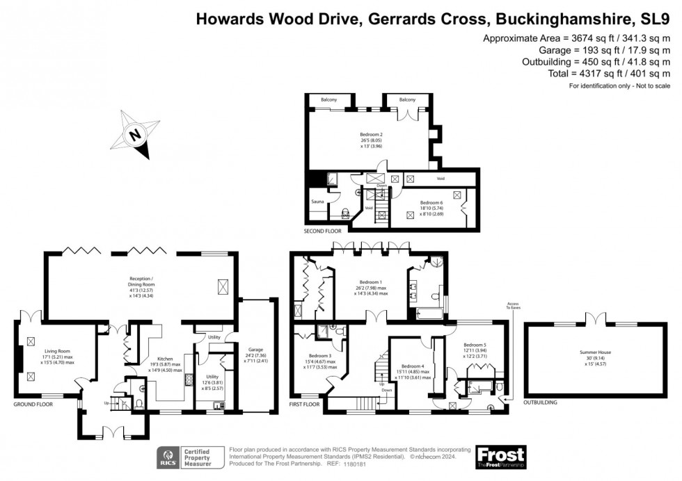 Floorplan for Gerrards Cross, Buckinghamshire, SL9