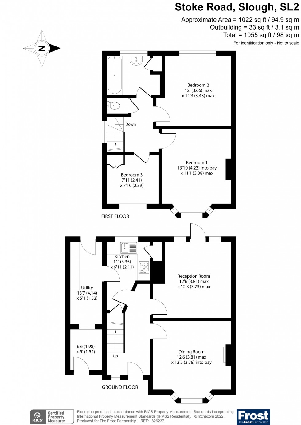 Floorplan for Slough, Berkshire, SL2