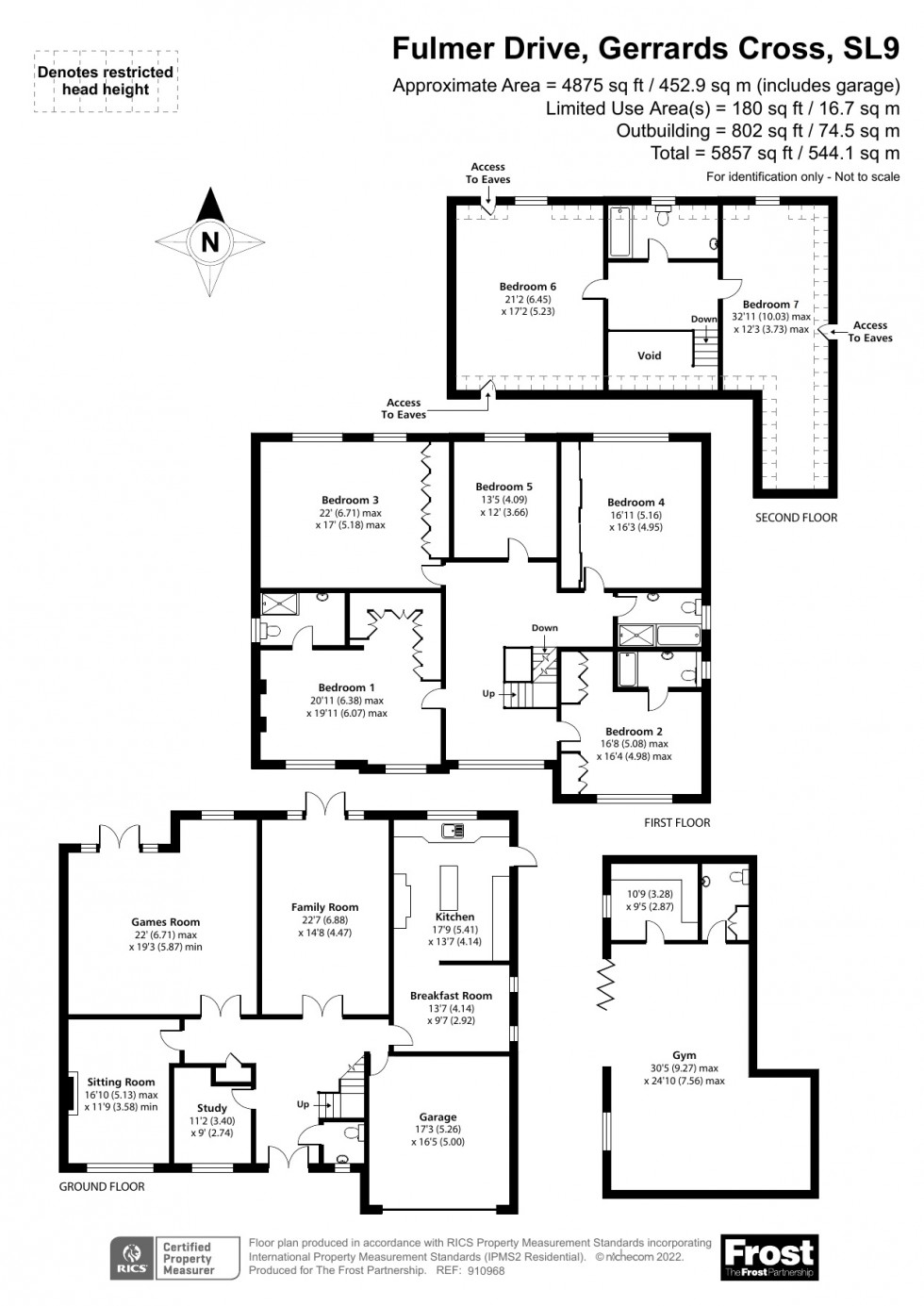 Floorplan for Gerrards Cross, Buckinghamshire, SL9