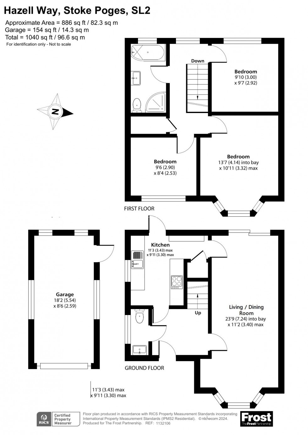 Floorplan for Stoke Poges, Buckinghamshire, SL2