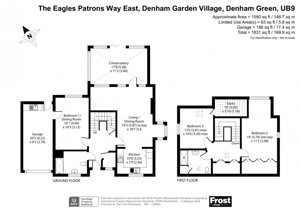 Floorplan for Denham Garden Village, Denham, UB9