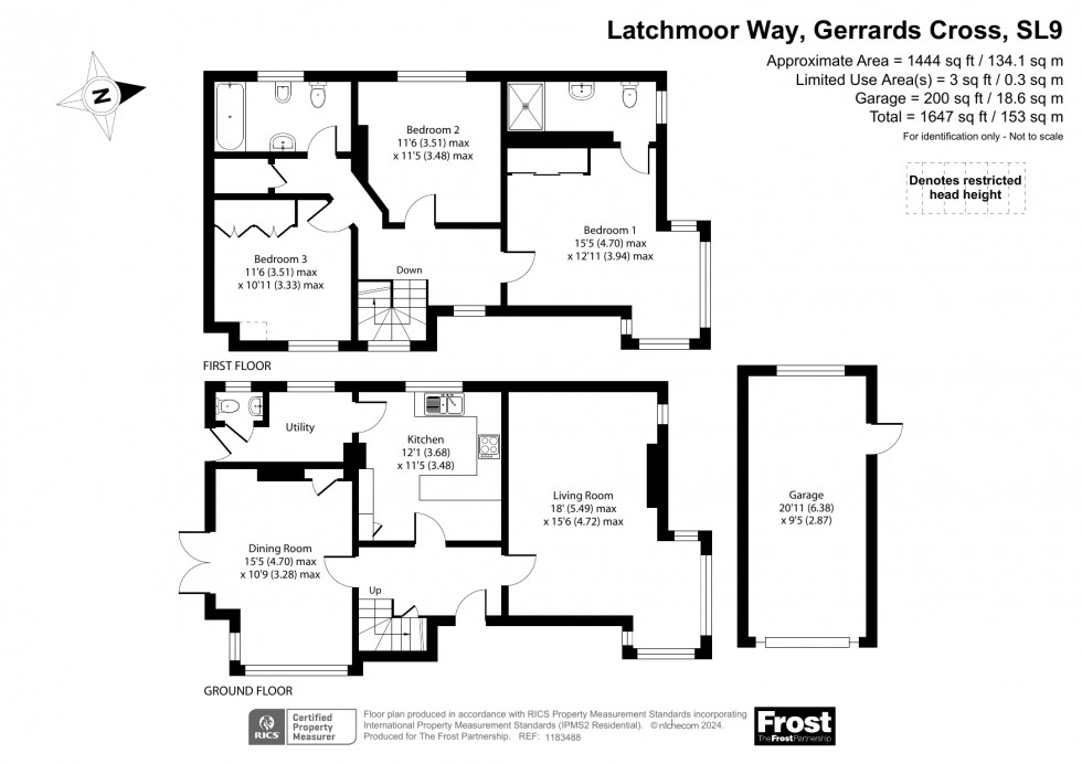 Floorplan for Chalfont St. Peter, Gerrards Cross, SL9