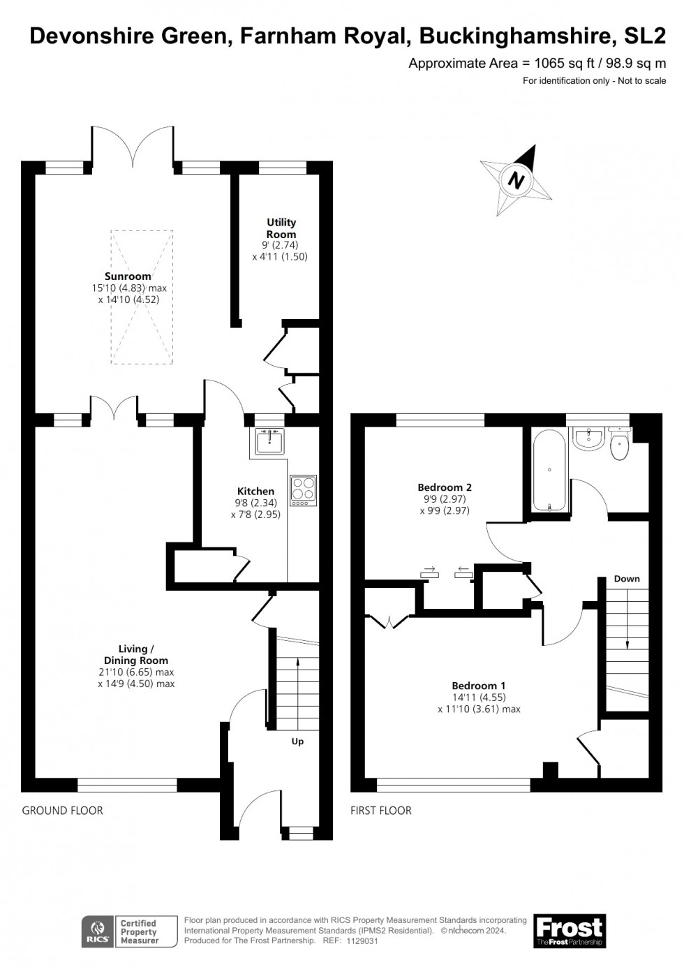 Floorplan for Farnham Royal, Buckinghamshire, SL2