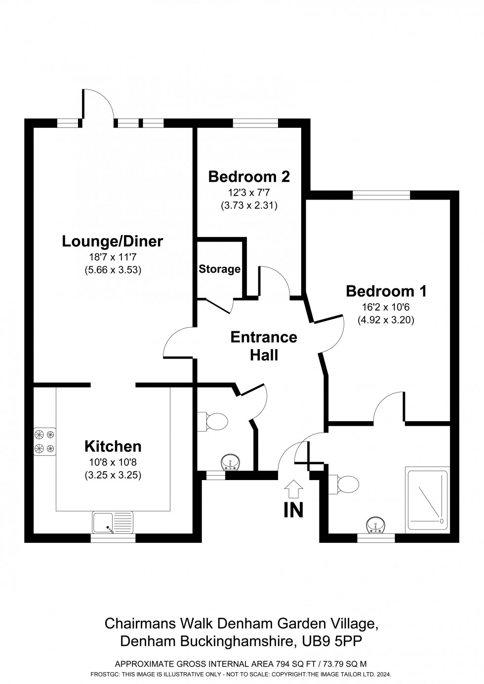 Floorplan for Denham Garden Village, Denham, UB9