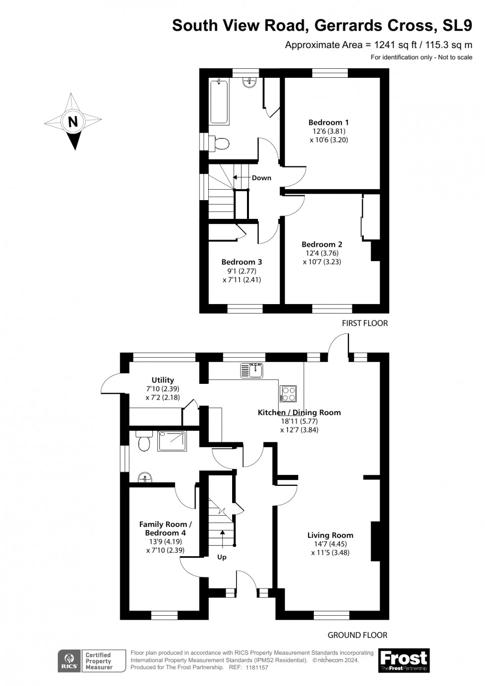 Floorplan for Gerrards Cross, Buckinghamshire, SL9