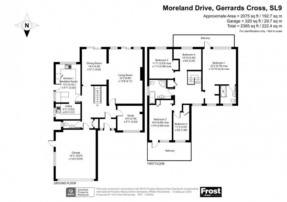 Floorplan for Gerrards Cross, Buckinghamshire, SL9