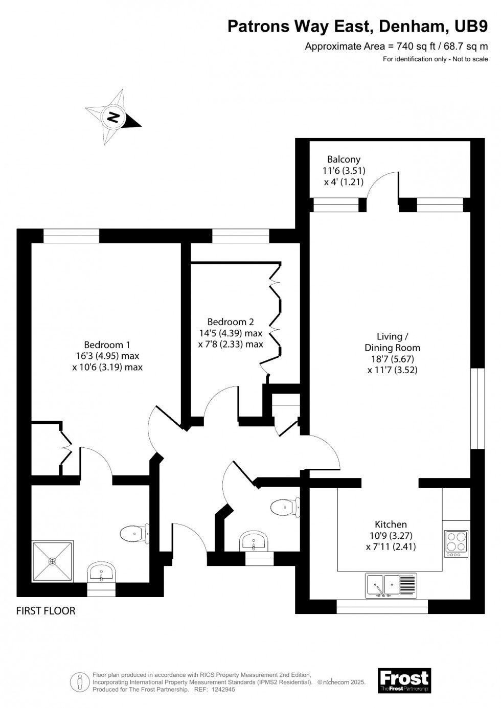 Floorplan for Denham Garden Village, Denham, UB9