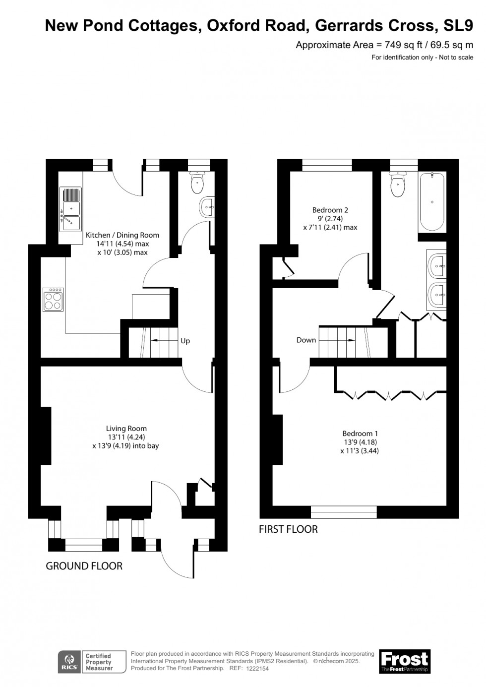 Floorplan for Oxford Road, Gerrards Cross, SL9