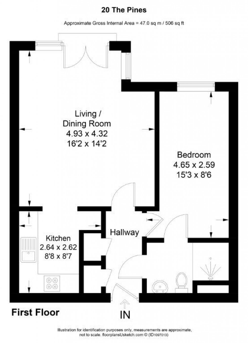 Floorplan for Forest Close, Wexham, SL2