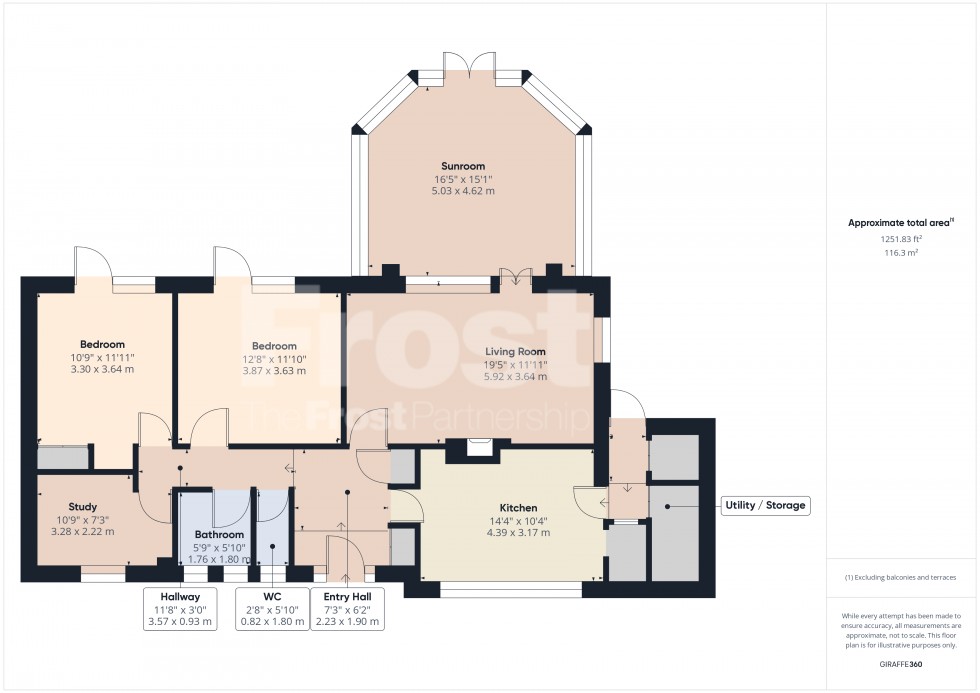 Floorplan for Staines-Upon-Thames, Surrey, TW18