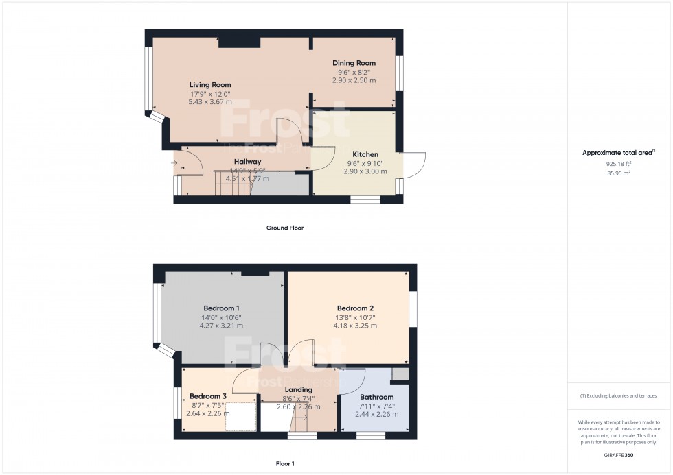 Floorplan for Feltham, , TW14