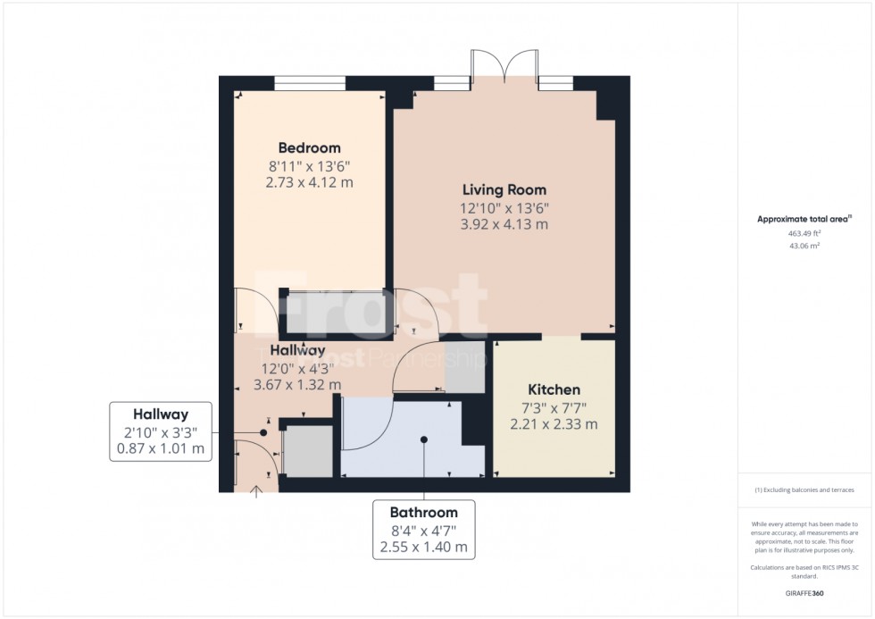 Floorplan for Moormede Crescent, Staines-upon-Thames, TW18