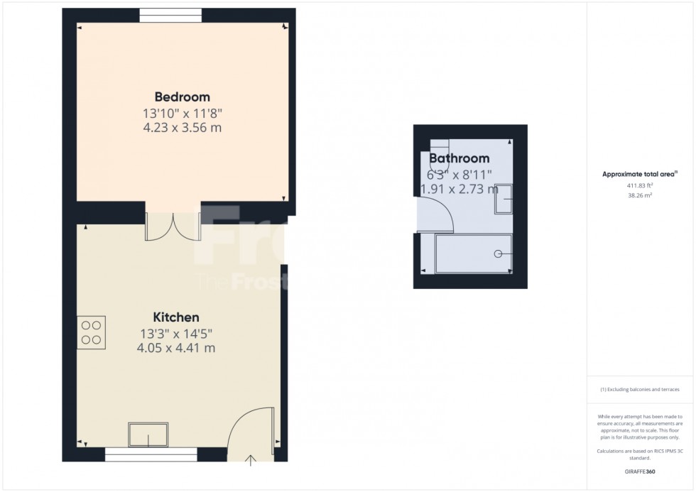 Floorplan for Green Lane, Staines-Upon-Thames, TW18