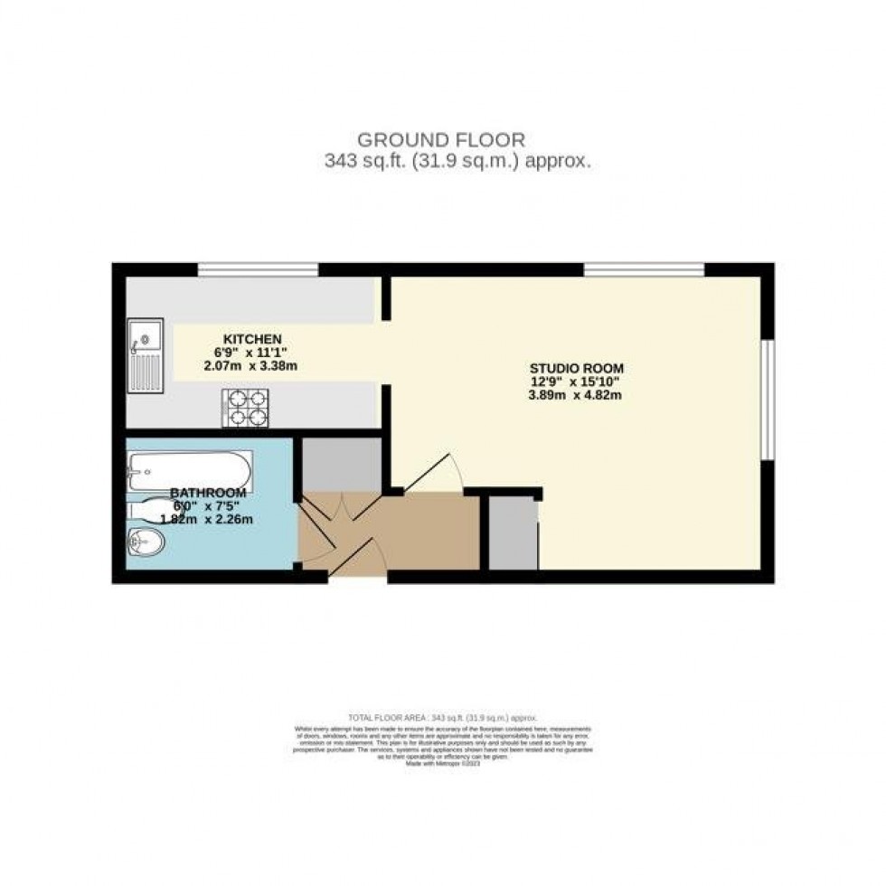 Floorplan for Moormede Crescent, Staines-upon-Thames, TW18