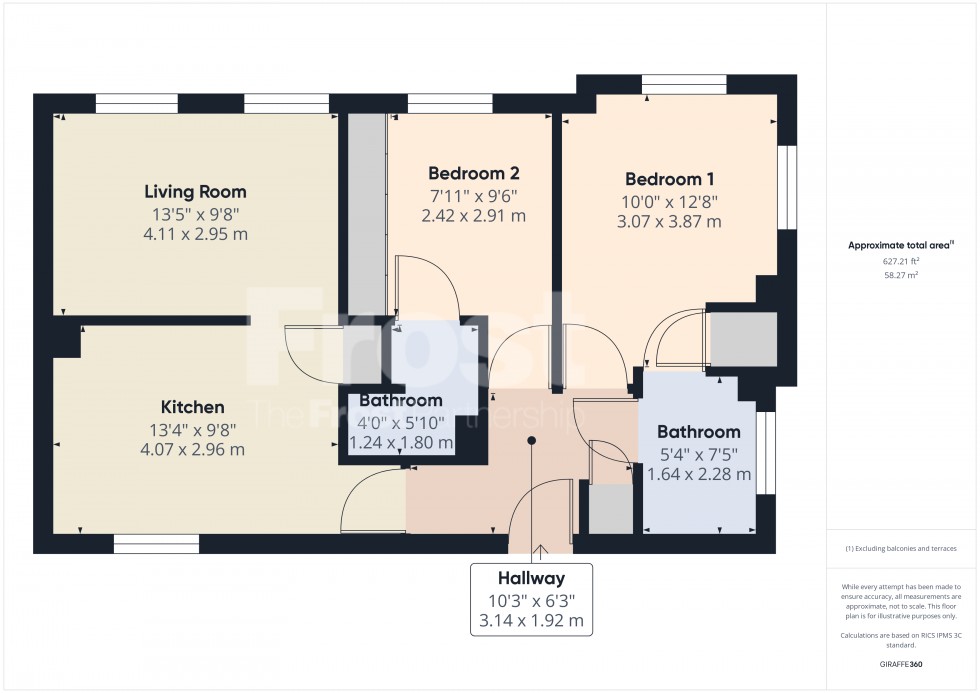 Floorplan for Bowes Road, Staines-Upon-Thames, TW18